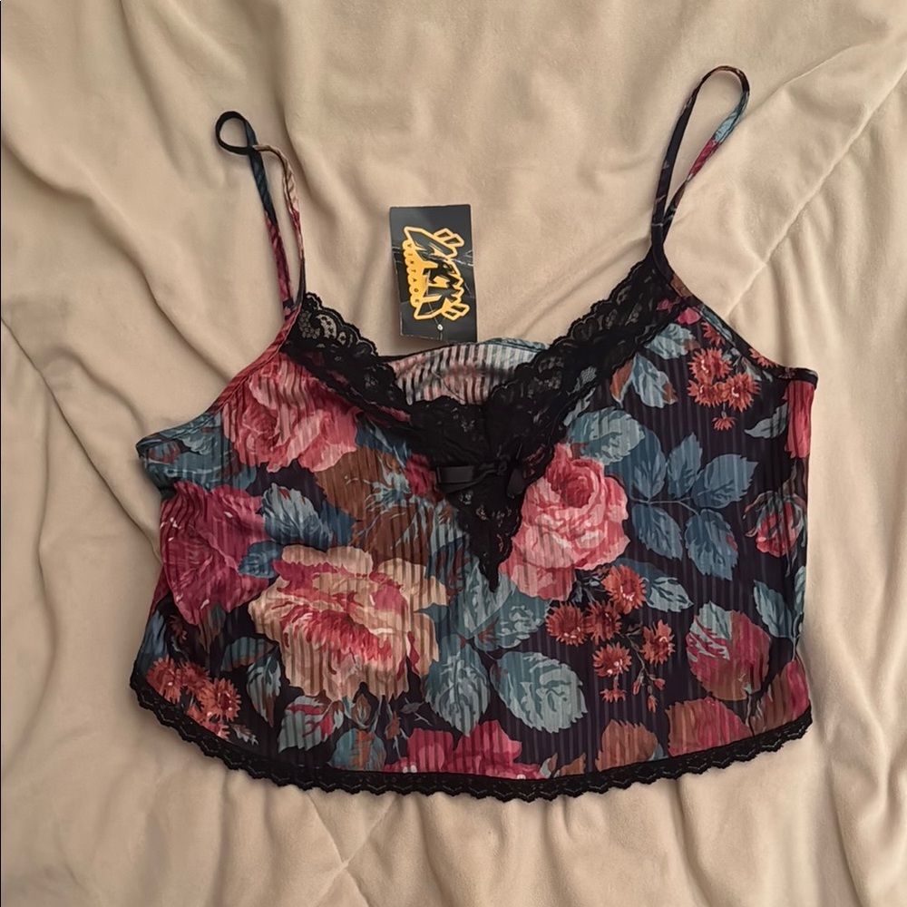Vintage bralette floral top
